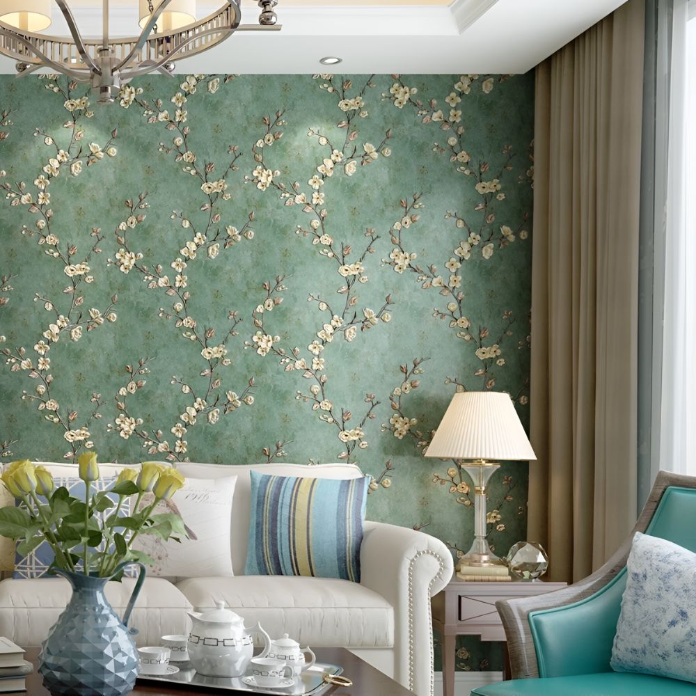Chic Floral Self-Adhesive Wallpaper for Effortless Style