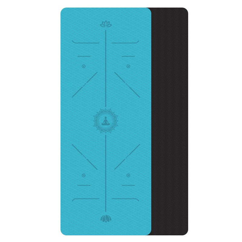 Non-Slip TPE Yoga Mat for Environmental Fitness and Gymnastics