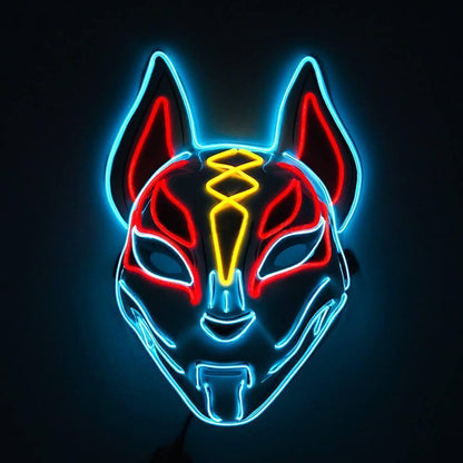 Illuminated Fox Mask - Enhanced LED Costume Accessory