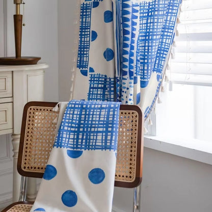 Vivid Geometric Dot Design Blackout Drapes