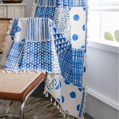 Vivid Geometric Dot Design Blackout Drapes