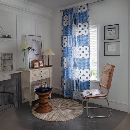 Vivid Geometric Dot Design Blackout Drapes