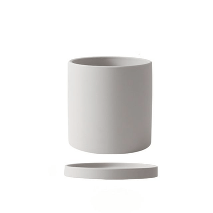 Elegant Ceramic Planter with Draining Tray for Healthy Roots