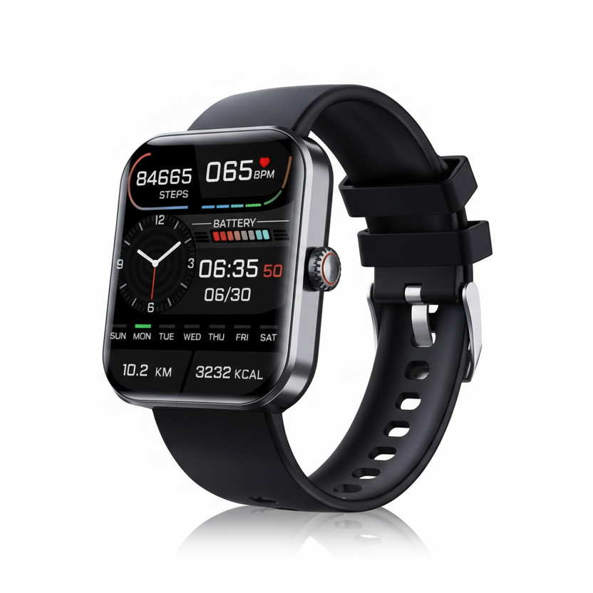 Color Display Smartwatch for iOS and Android – Heart Rate Monitor, Sleep Tracker, Pedometer