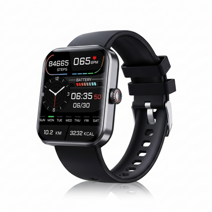 Glucose Monitor Smartwatch | Pain-Free Glucose Tracking | iOS & Android | HealthSync