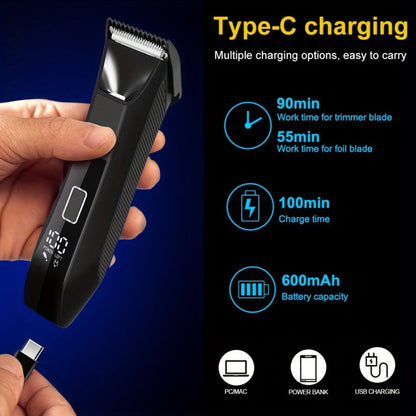 Rechargeable USB Body Groomer for Effortless Trimming