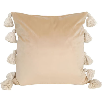 Chic Velvet Tassel Cushion Cover for Stylish Interiors