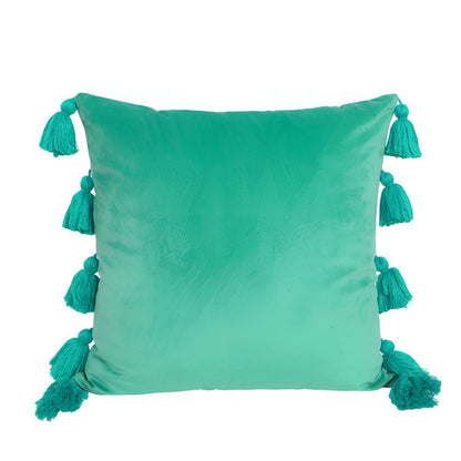 Chic Velvet Tassel Cushion Cover for Stylish Interiors