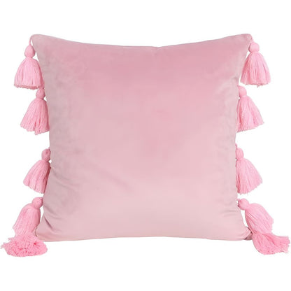 Chic Velvet Tassel Cushion Cover for Stylish Interiors