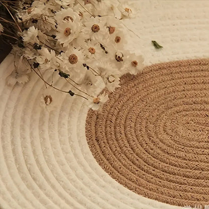 Natural Woven Oval Rug for Cozy Interiors