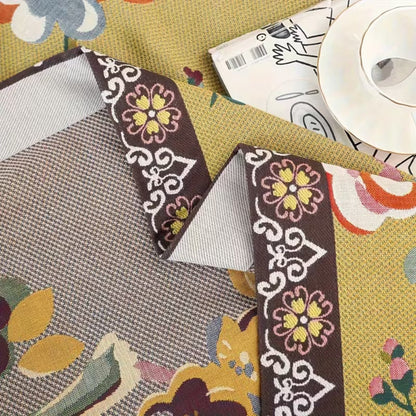 Chic Floral Cotton Throw Blanket | Cozy & Stylish Design