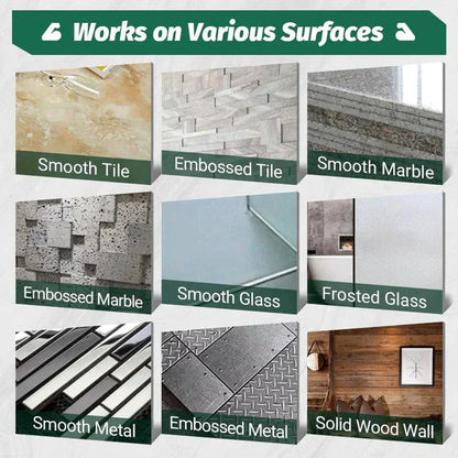 No-Drill Adhesive | Waterproof | Perfect for Hooks and Shelves