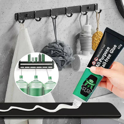 No-Drill Adhesive | Waterproof | Perfect for Hooks and Shelves