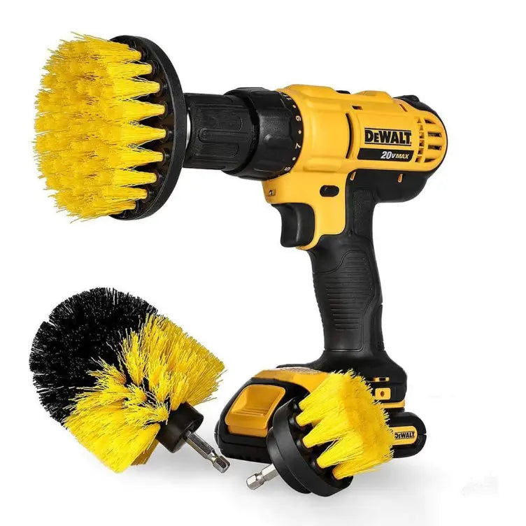 Drill-Powered Cleaning Brush Set for Effortless Shine