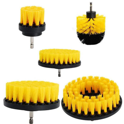 Drill-Powered Cleaning Brush Set for Effortless Shine