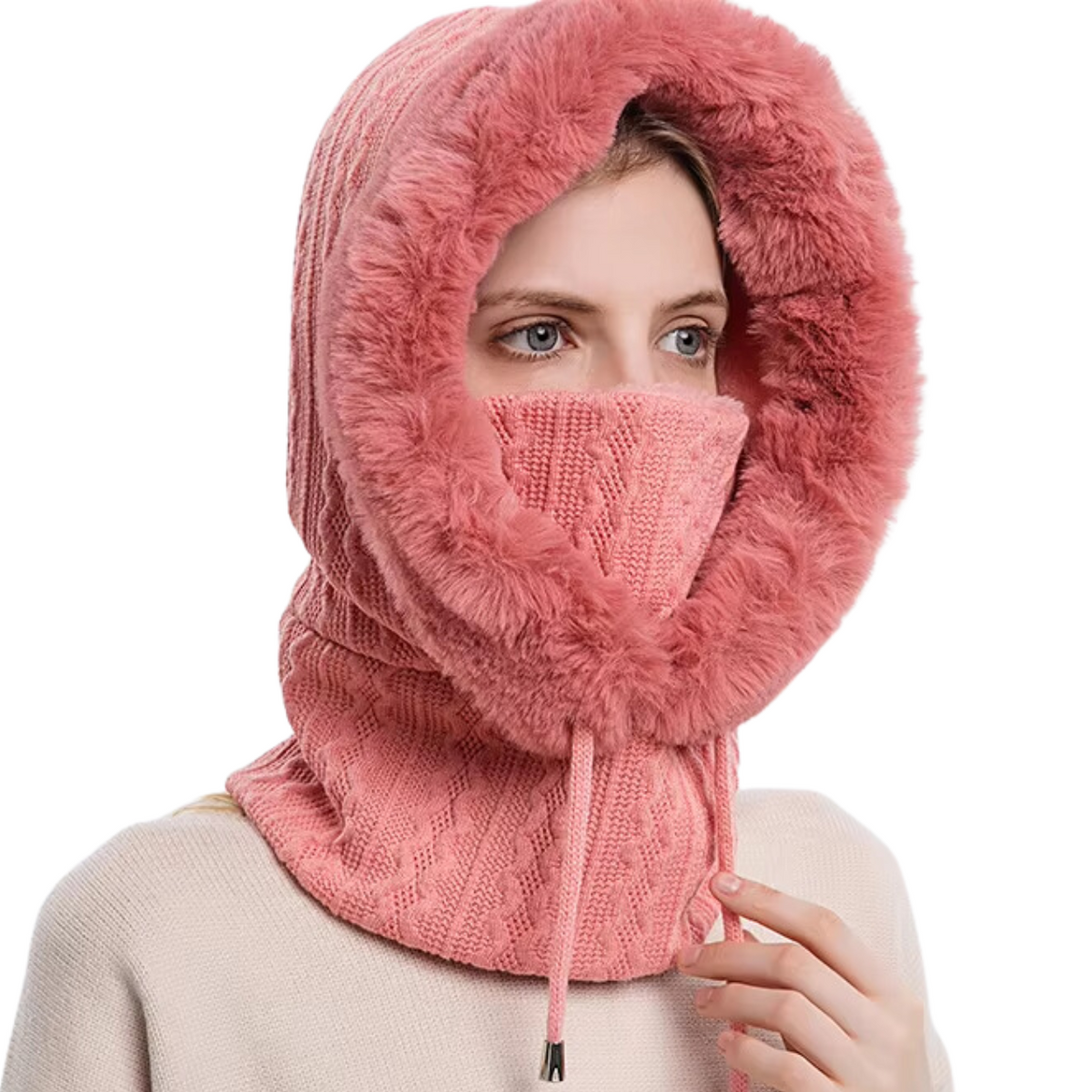 Balaclava Hat and Scarf Combo – 3-in-1 Polar Fleece Accessory