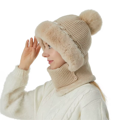 2-in-1 Fleece Scarf and Hat Set – Soft and Cozy Warmth