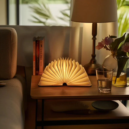 Touch-Control Ambient Light - LED Table Lamp in Book Design