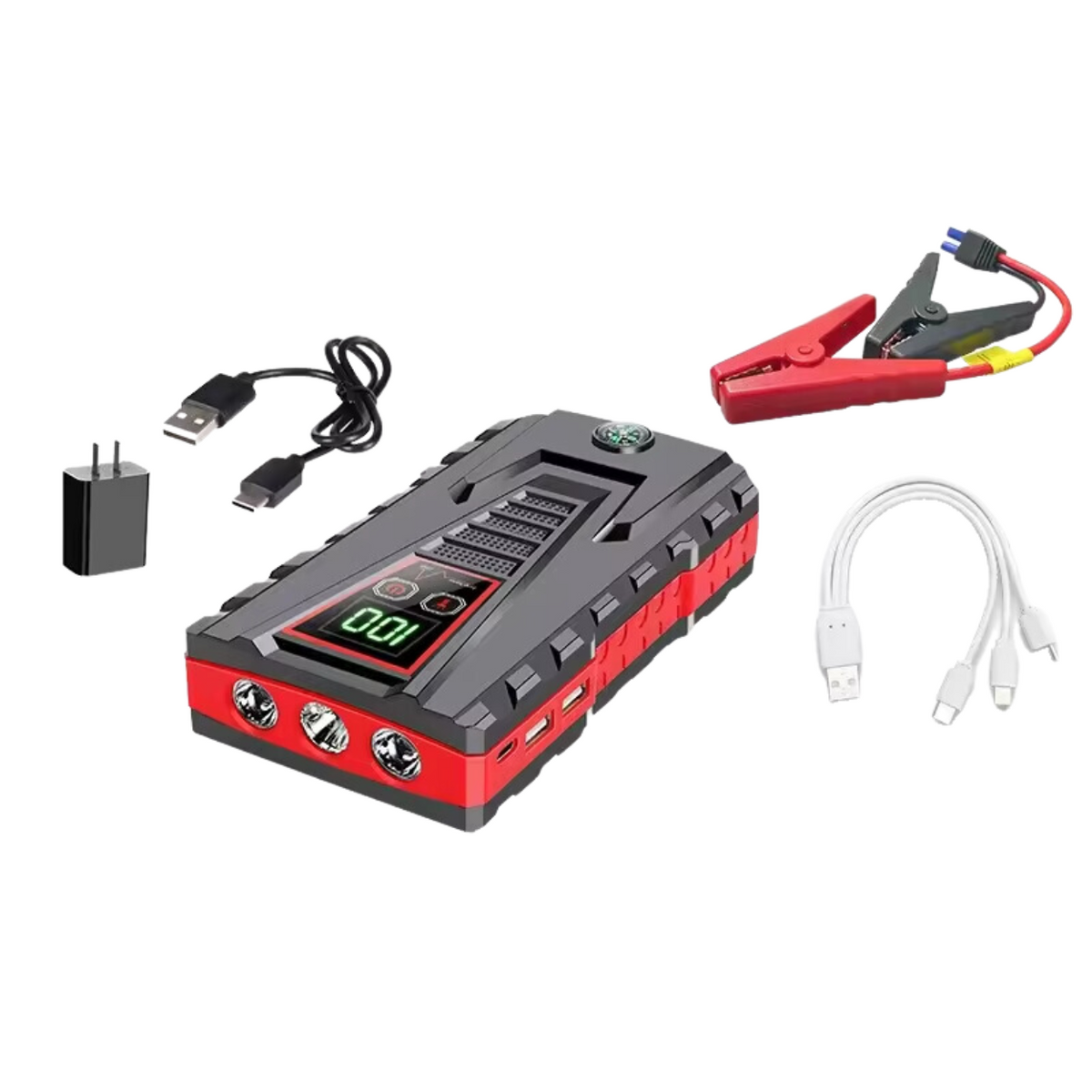 Compact Car Jump Starter with High Power Output