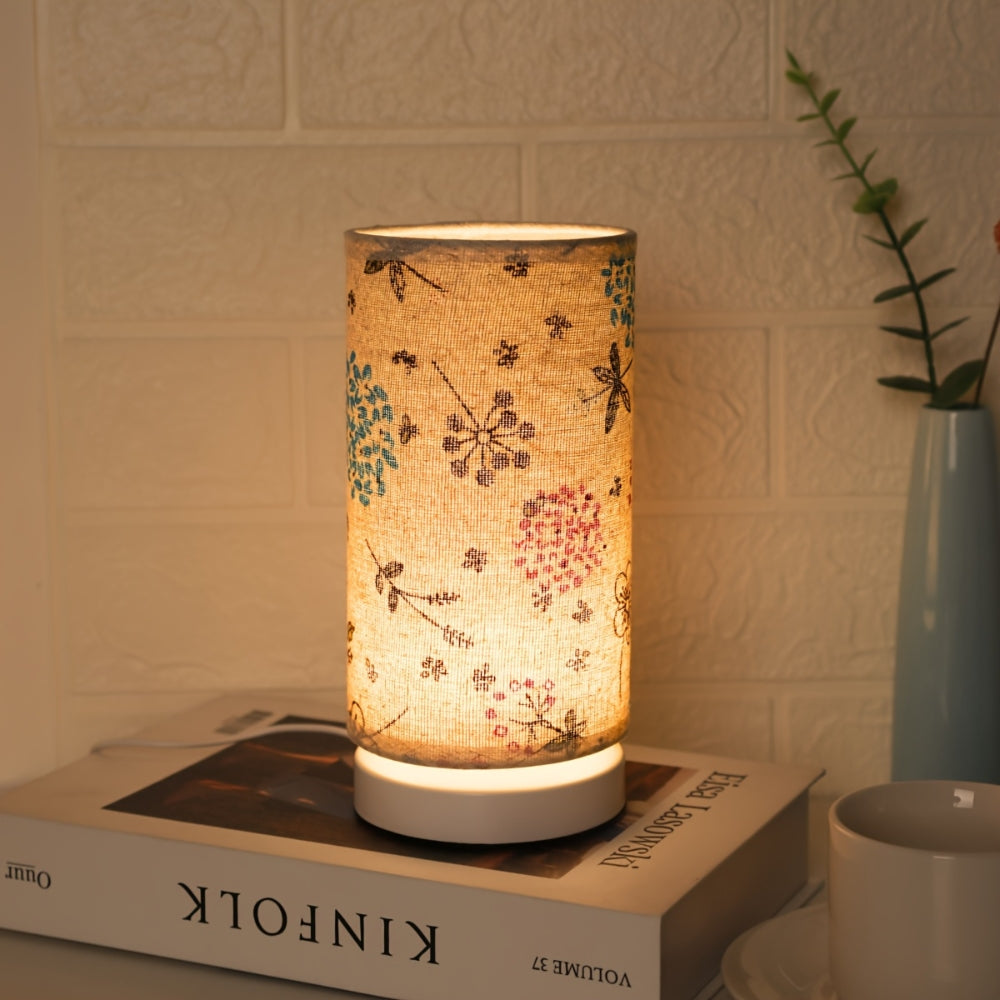 Charming Floral Fabric Table Lamp for Cozy Illumination
