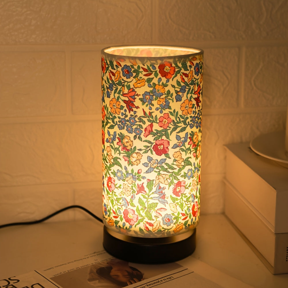 Charming Floral Fabric Table Lamp for Cozy Illumination