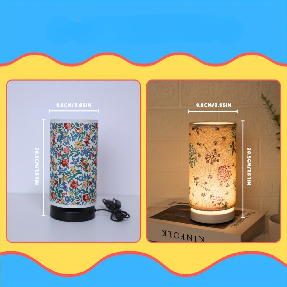 Charming Floral Fabric Table Lamp for Cozy Illumination