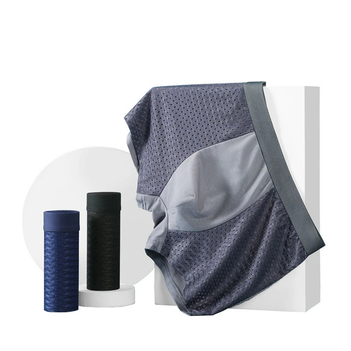 Lightweight Ice Silk Boxers for Men - Breathable Comfort