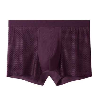 Lightweight Ice Silk Boxers for Men - Breathable Comfort
