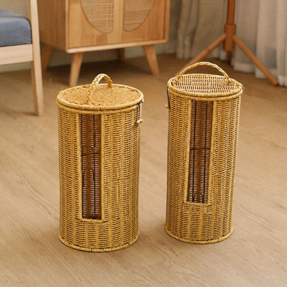 Chic Woven Toilet Paper Stand for Stylish Storage
