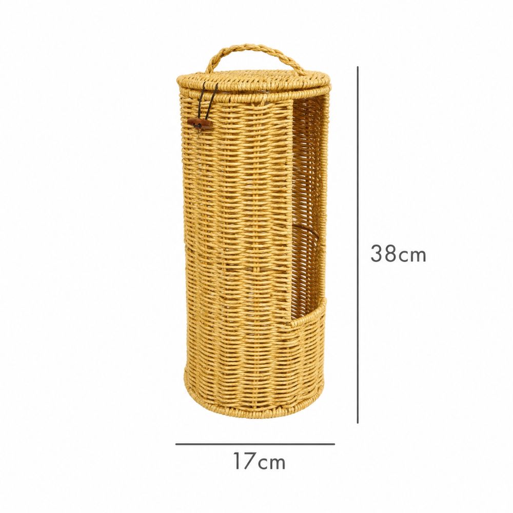 Chic Woven Toilet Paper Stand for Stylish Storage