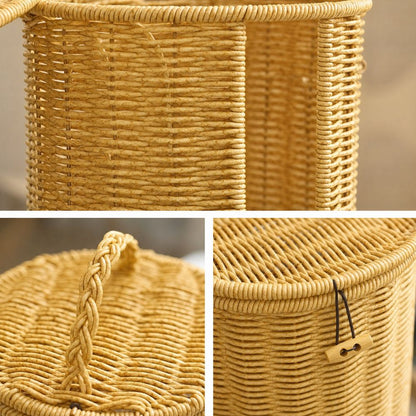 Chic Woven Toilet Paper Stand for Stylish Storage