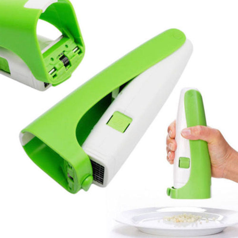 Garlic Press and Chopper for Versatile Kitchen Use