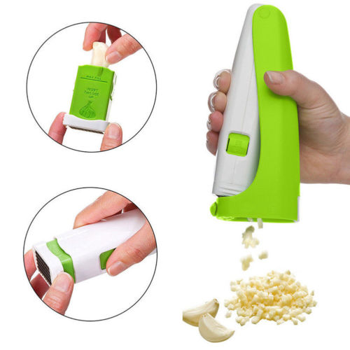 Garlic Press and Chopper for Versatile Kitchen Use