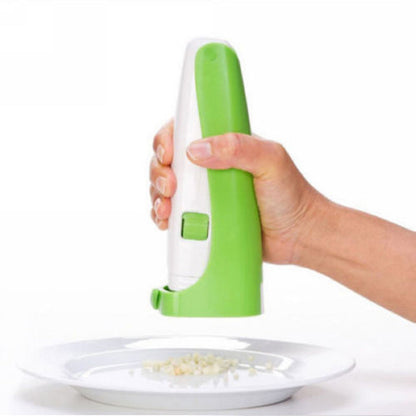 Garlic Press and Chopper for Versatile Kitchen Use