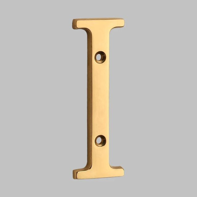 Contemporary Durable Brass Address Numerals