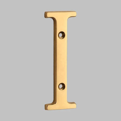 Contemporary Durable Brass Address Numerals