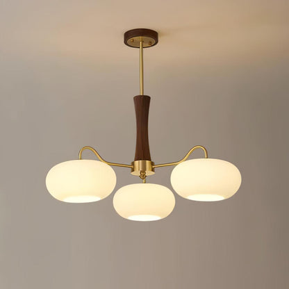 Mid-Century Ceiling Light Fixture – Retro Glass Globe Chandelier