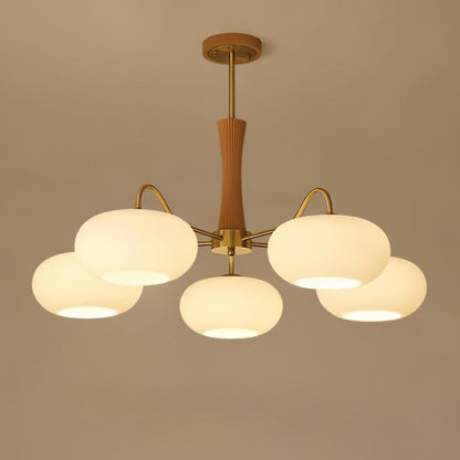 Mid-Century Ceiling Light Fixture – Retro Glass Globe Chandelier