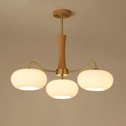 Mid-Century Ceiling Light Fixture – Retro Glass Globe Chandelier