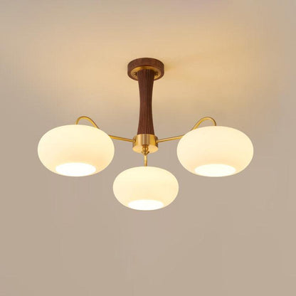 Mid-Century Ceiling Light Fixture – Retro Glass Globe Chandelier