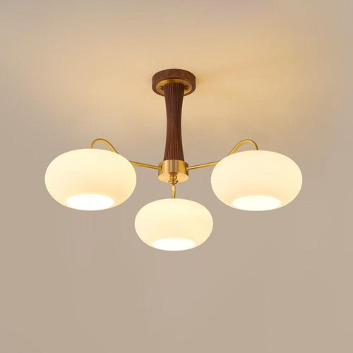 Mid-Century Ceiling Light Fixture – Retro Glass Globe Chandelier