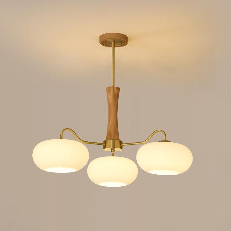 Mid-Century Ceiling Light Fixture – Retro Glass Globe Chandelier