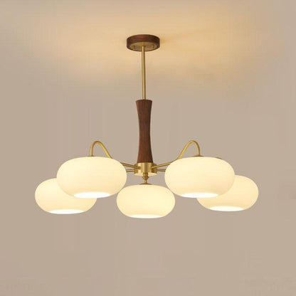 Mid-Century Ceiling Light Fixture – Retro Glass Globe Chandelier