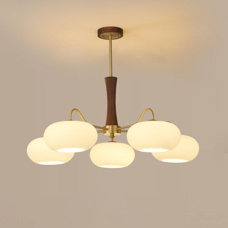 Mid-Century Ceiling Light Fixture – Retro Glass Globe Chandelier