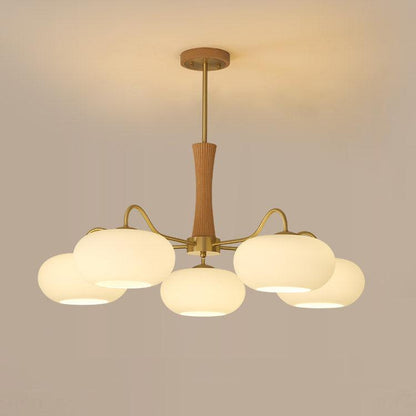 Mid-Century Ceiling Light Fixture – Retro Glass Globe Chandelier