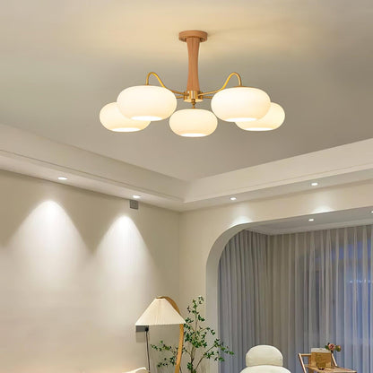 Mid-Century Ceiling Light Fixture – Retro Glass Globe Chandelier