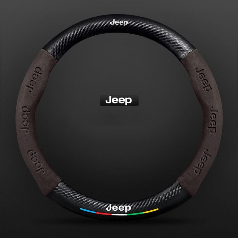Breathable Leather Steering Wheel Cover – Non-Slip Grip