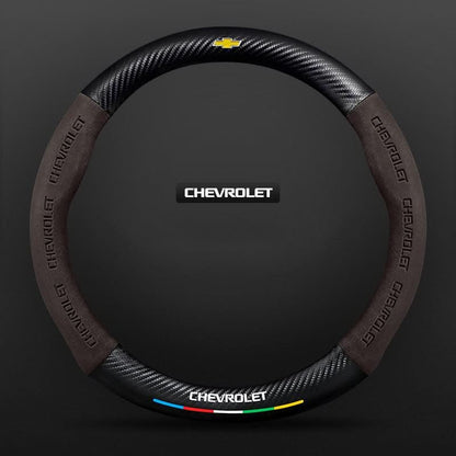 Breathable Leather Steering Wheel Cover – Non-Slip Grip