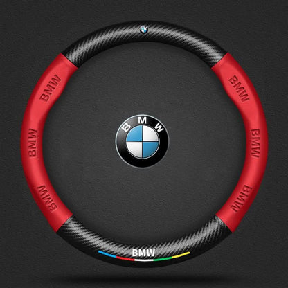 Breathable Leather Steering Wheel Cover – Non-Slip Grip