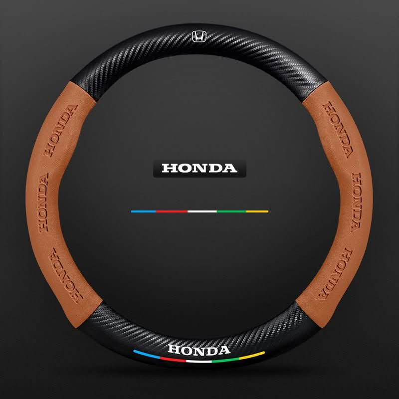 Breathable Leather Steering Wheel Cover – Non-Slip Grip